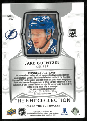 2024-25 Upper Deck The Cup Jake Guentzel  NHL Collection Patch Auto /25 