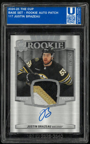 2024-25 Upper Deck The Cup Justin Brazeau RC Rookie Patch Auto /249 