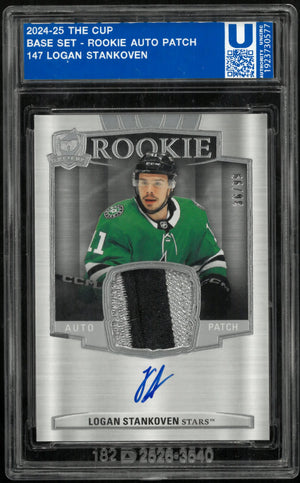 2024-25 Upper Deck The Cup Logan Stankoven RC Rookie Patch Auto /99 