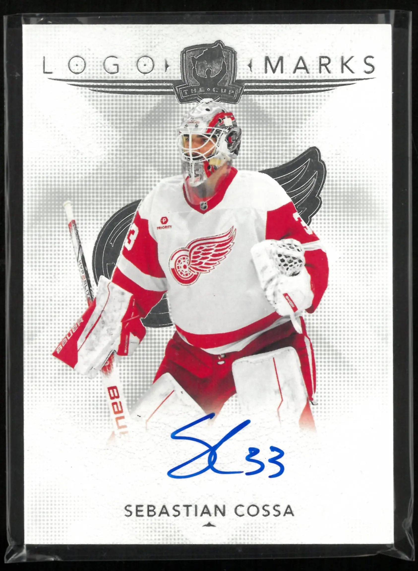2024-25 Upper Deck The Cup Logo Marks Autograph Sebastian Cossa Auto 
