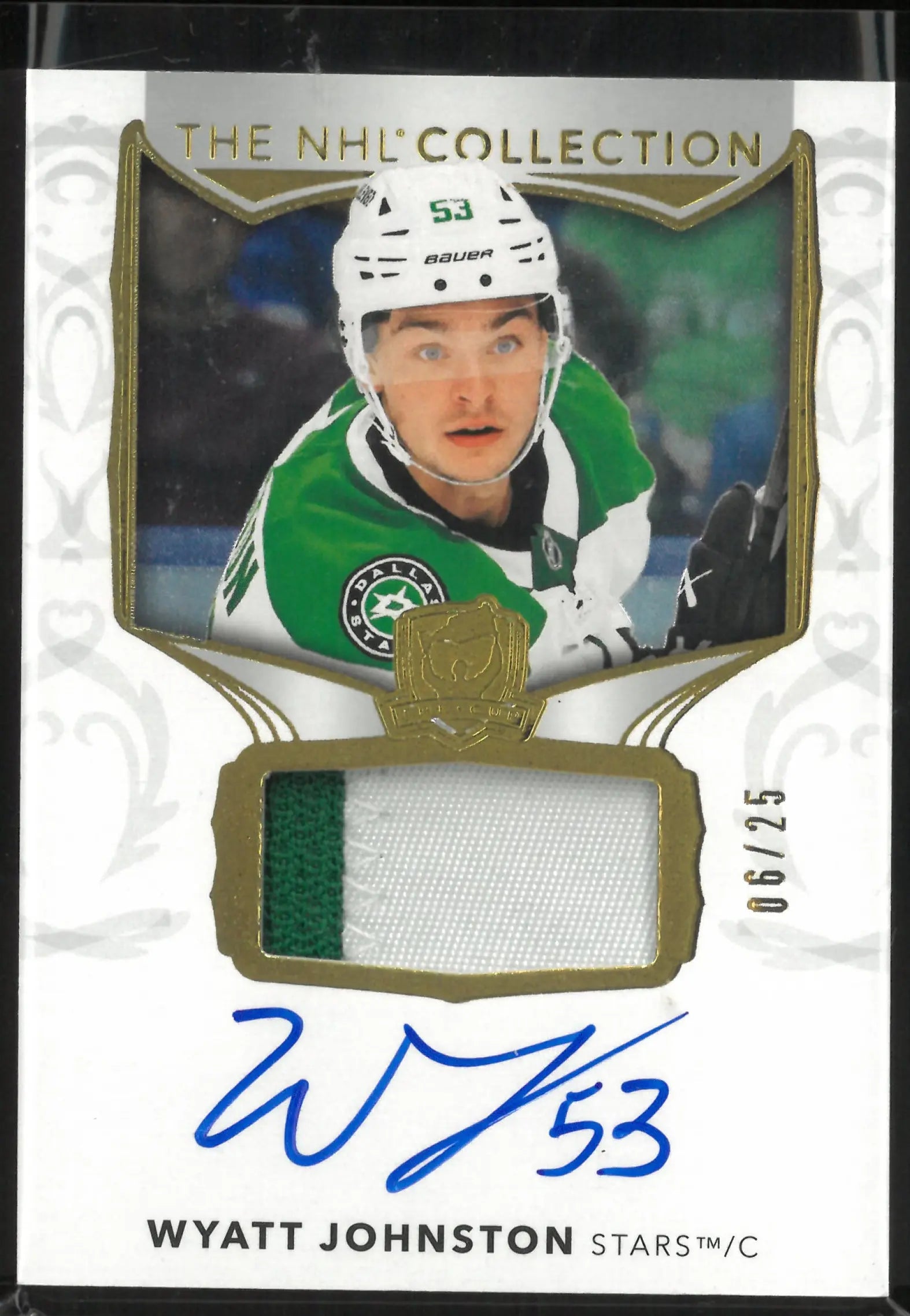 2024-25 Upper Deck The Cup Patch Autograph Wyatt Johnson Auto /25 