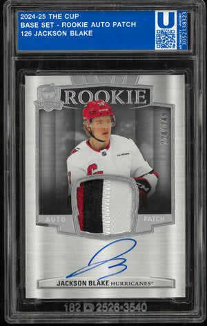 2024-25 Upper Deck The Cup Rookie Auto Patch Jackson Blake /249 
