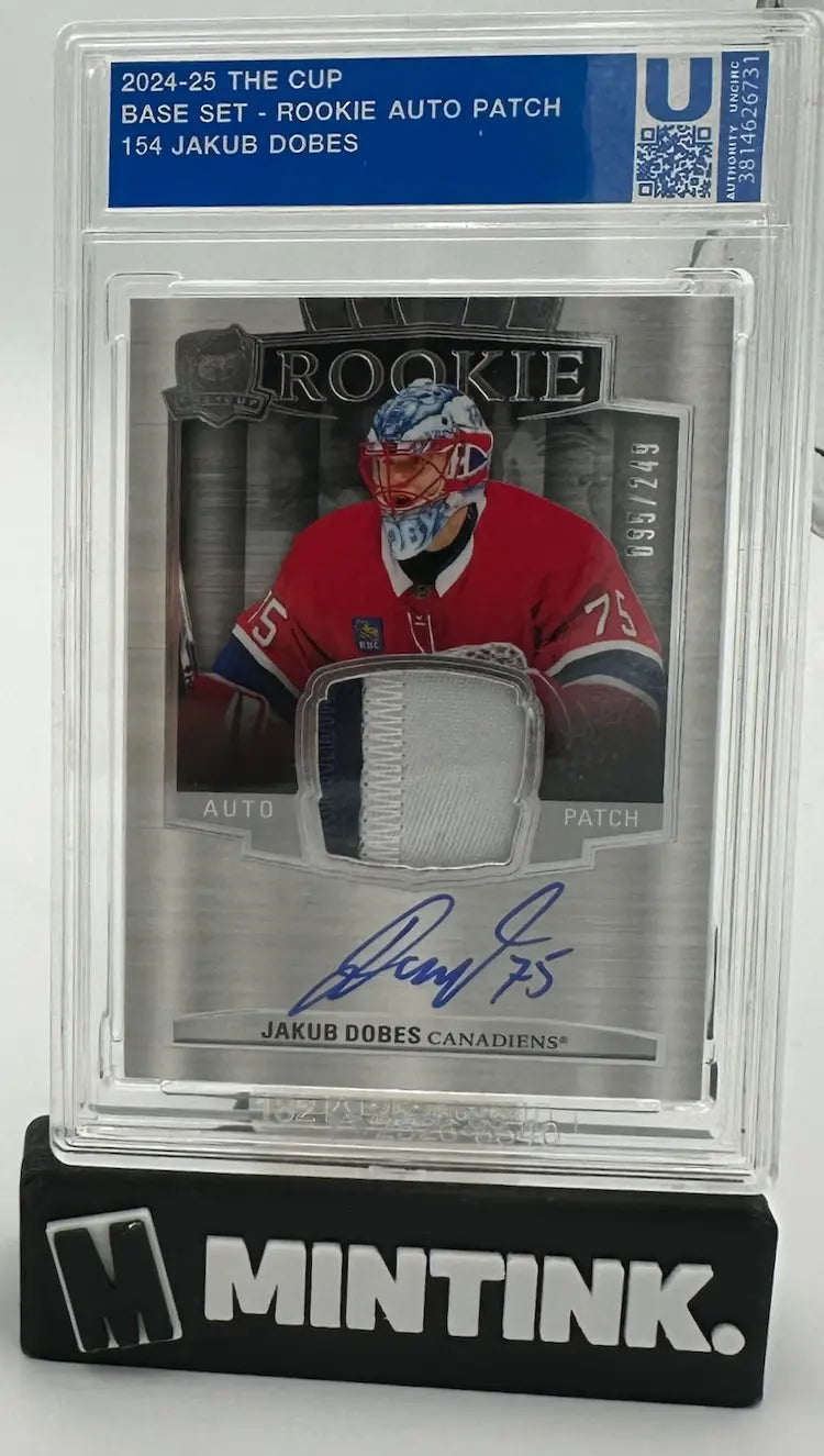 2024-25 Upper Deck The Cup Rookie Patch Autograph Jakub Dobes Auto /249 RC 