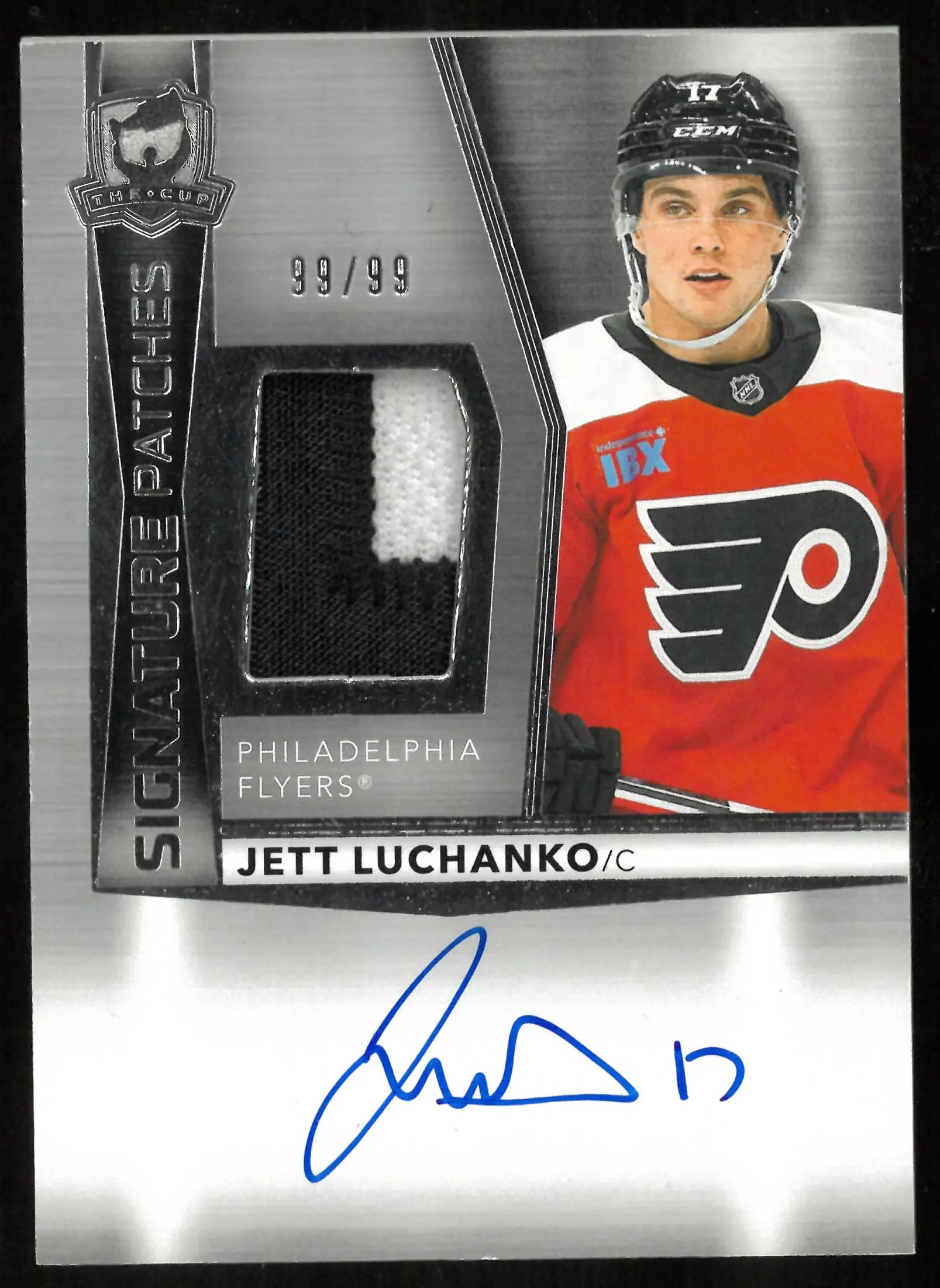2024-25 Upper Deck The Cup Rookie Signature Patches Auto Jett Luchanko /99 