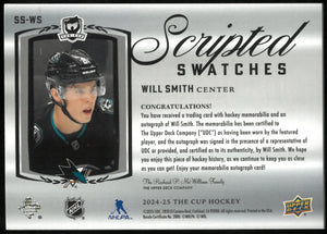 2024-25 Upper Deck The Cup Scripted Swatches Patch Auto Will Smith /50 