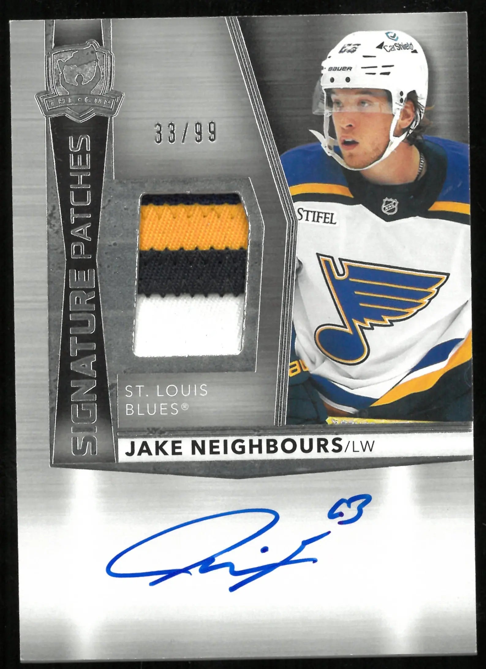 2024-25 Upper Deck The Cup Signatures Patches Auto Jake Neighbours /99 