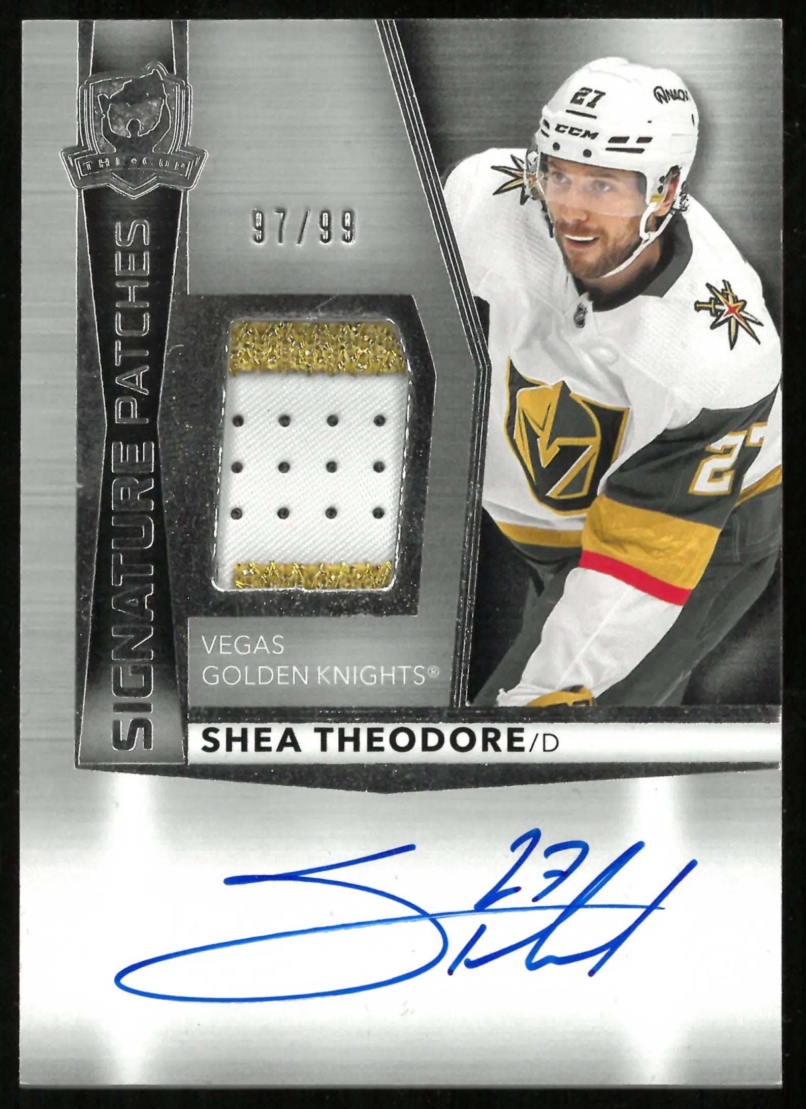 2024-25 Upper Deck The Cup Signatures Patches Auto Shea Theodore /99 