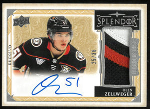 2024-25 Upper Deck The Cup Splendor Patch Auto Olen Zellweger /36 