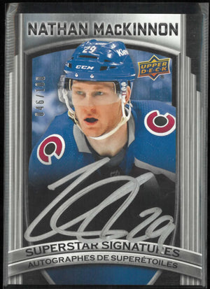 2024-25 Upper Deck Tim Hortons Superstar Autograph Nathan MacKinnon Auto /100 