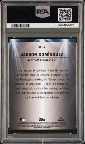 2024 Bowman Spotlights Jasson Dominguez RC Mini DIA Refractor PSA 9 /150 