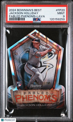 2024 Bowman's Best Fabled Phenoms Jackson Holliday RC Rookie Lava PSA 9 