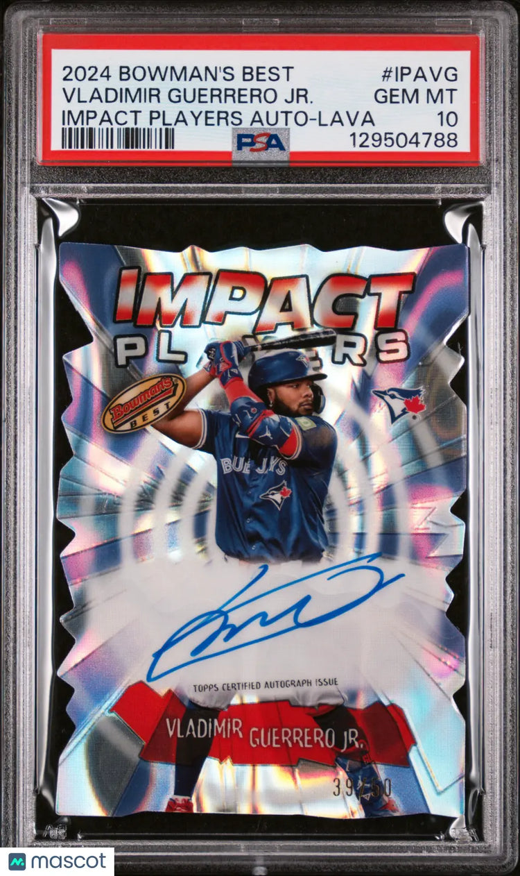 2024 Bowman's Best Impact Players Lava Auto Vladimir Guerrero JR. PSA 10 