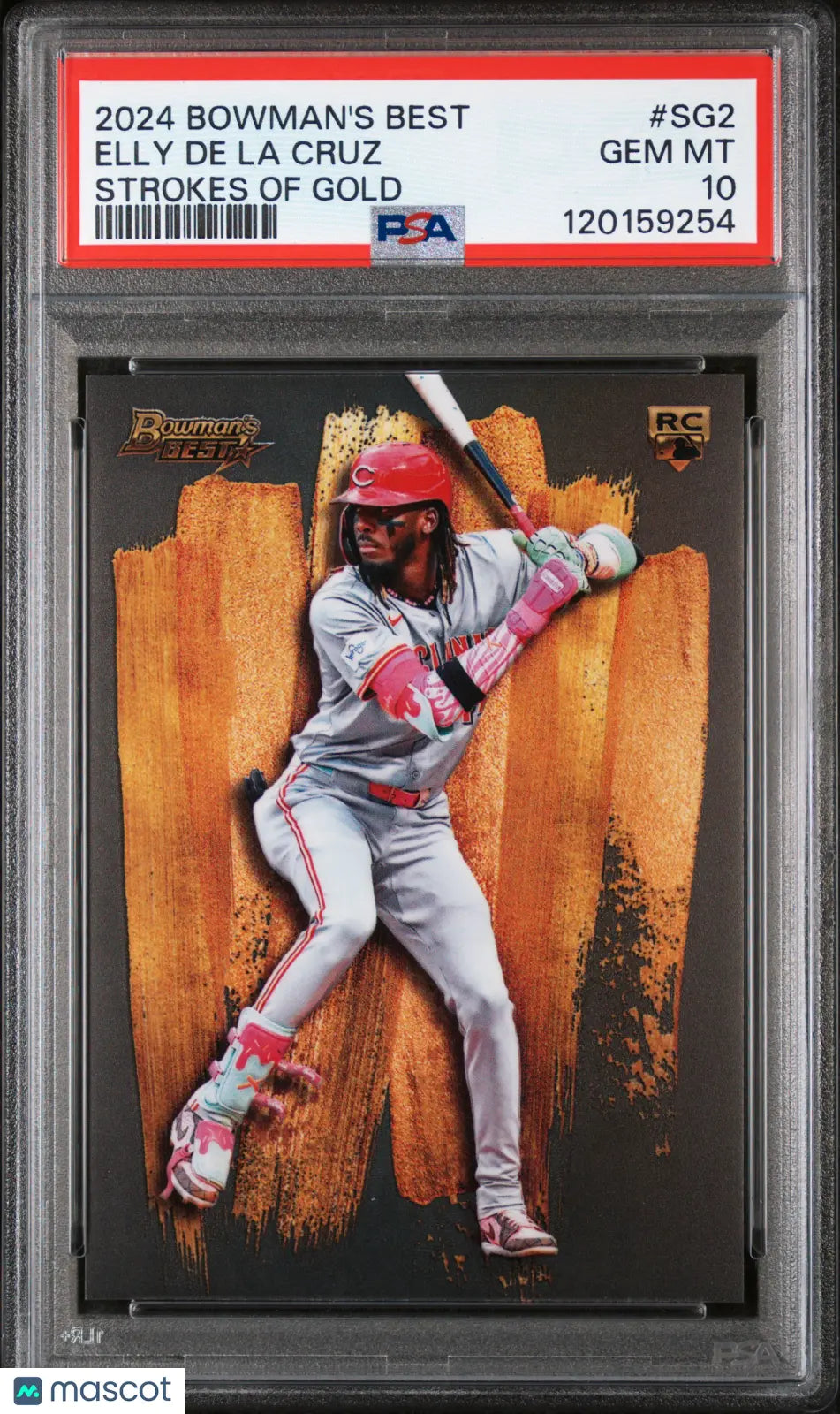 2024 Bowman's Best Strokes Of Gold Elly De La Cruz RC Rookie PSA 10 