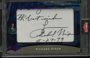2024 Decisions Authentic Cut Signature Card Richard Nixon 1/2 