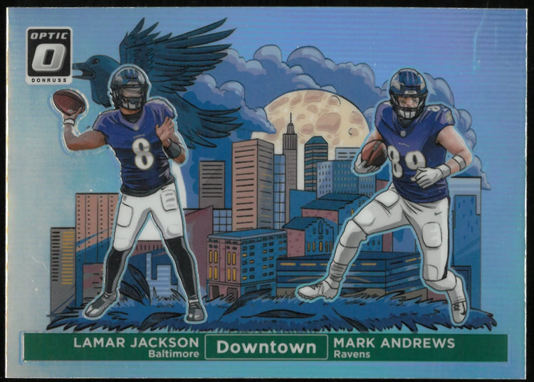 2024 Donruss Optic Football Dual Downtowns! Jackson Andrews 