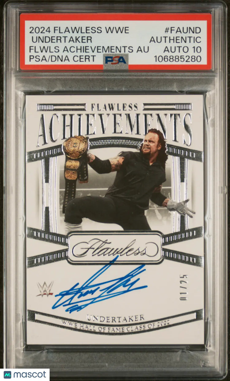 2024 Flawless WWE Achievements Autographs Auto Undertaker PSA Authentic 1/25 