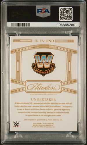 2024 Flawless WWE Achievements Autographs Auto Undertaker PSA Authentic 1/25 