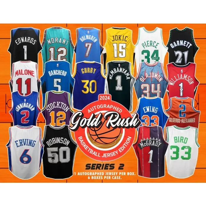2024 Gold Rush Autographed Basketball Jersey Series 2 Box 