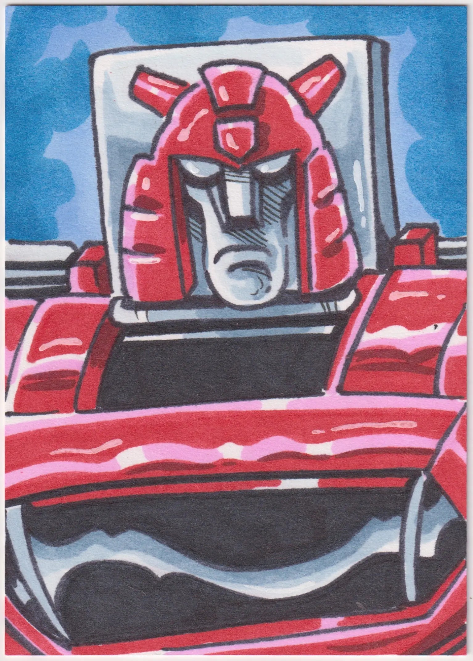 2024 Hasbro Transformers 40th Anniversary Hand Drawn Sketch Card 