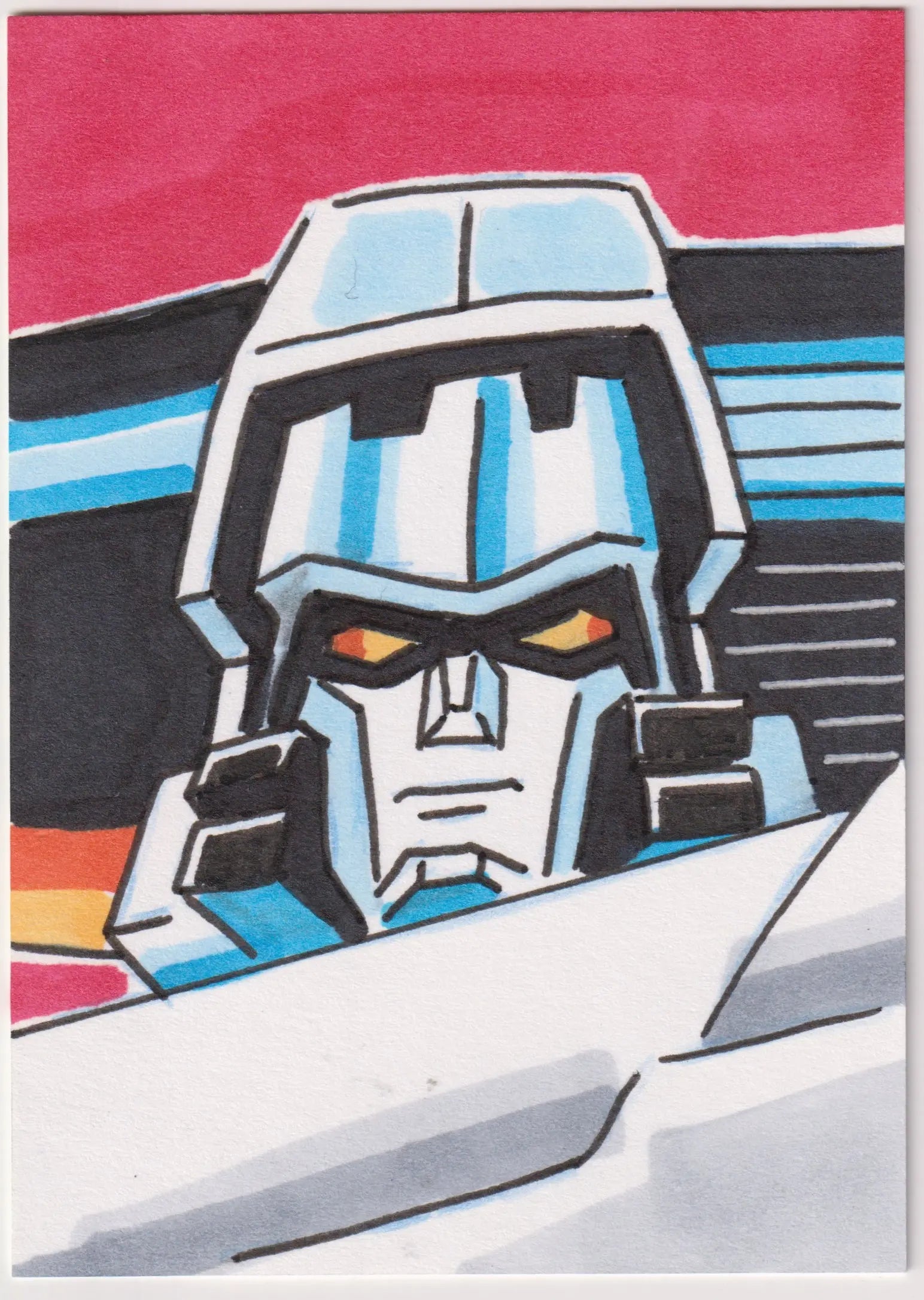 2024 Hasbro Transformers 40th Anniversary Hand Drawn Sketch Card 