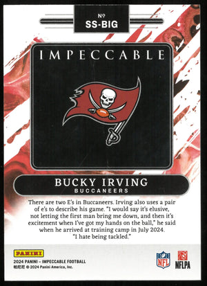 2024 Impeccable Football Bucky Irving RC Rookie 1 Troy Ounce Silver /25 