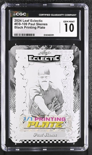 2024 Leaf Eclectic Black Printing Plate Paul Skenes 1/1 CGC 10 