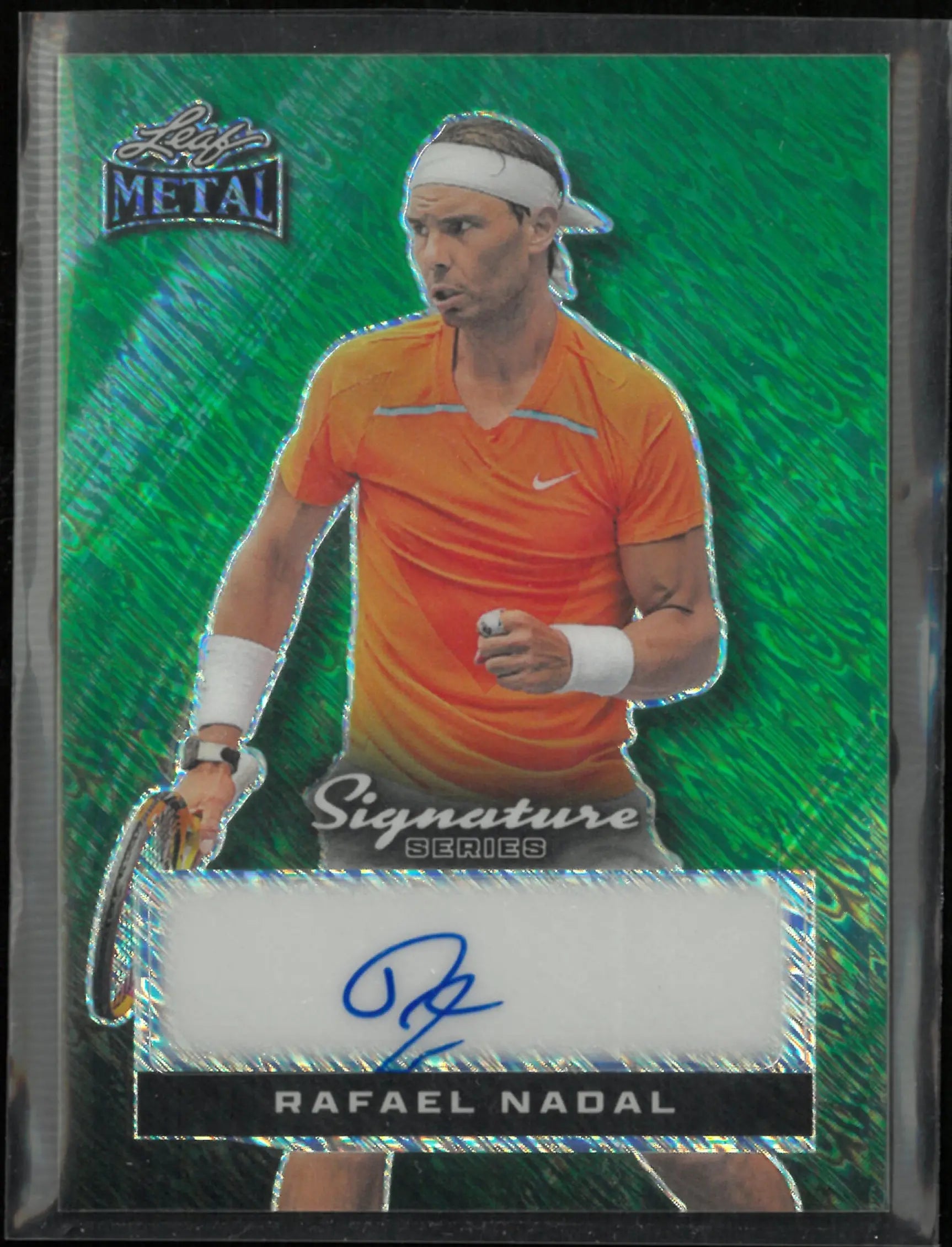 2024 Leaf Metal Rafael Nadal Signature Series Auto 1/1 Green 