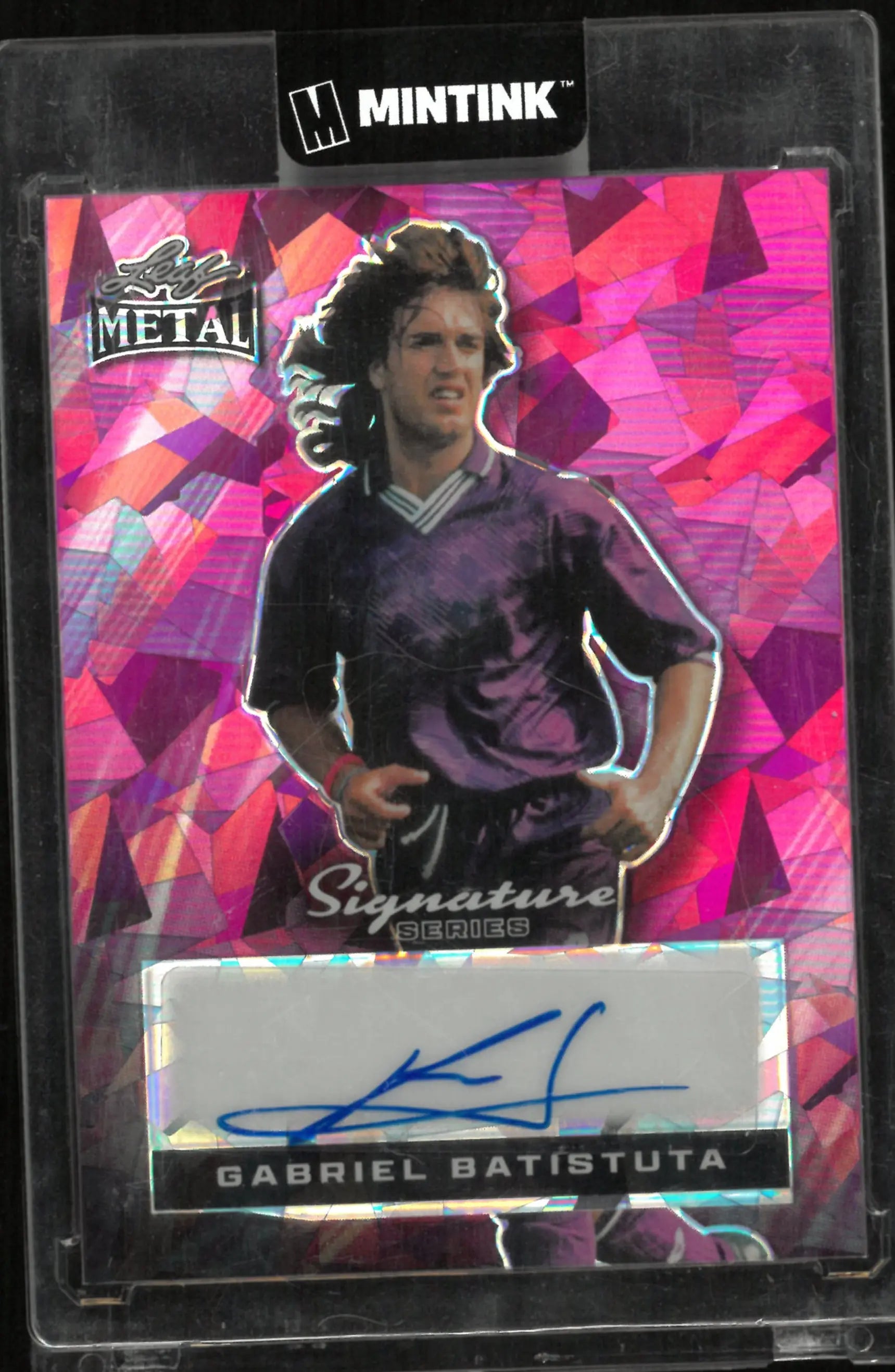 2024 Leaf Trading Signature Series Gabriel Batistuta Auto Pink /1 