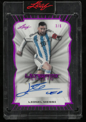 2024 Leaf Ultimate Sport Lionel Messi Magenta Auto /6 