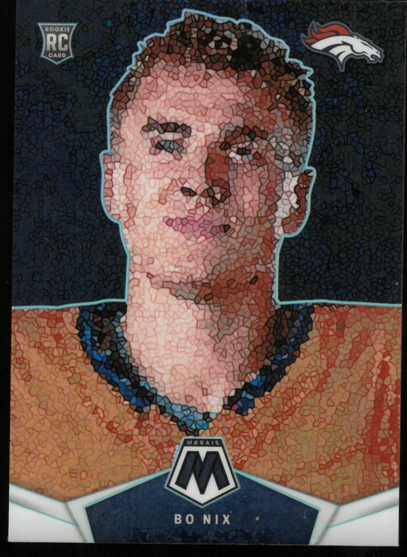 2024 Mosaic Football Bo Nix RC Rookie Micro Mosaic 