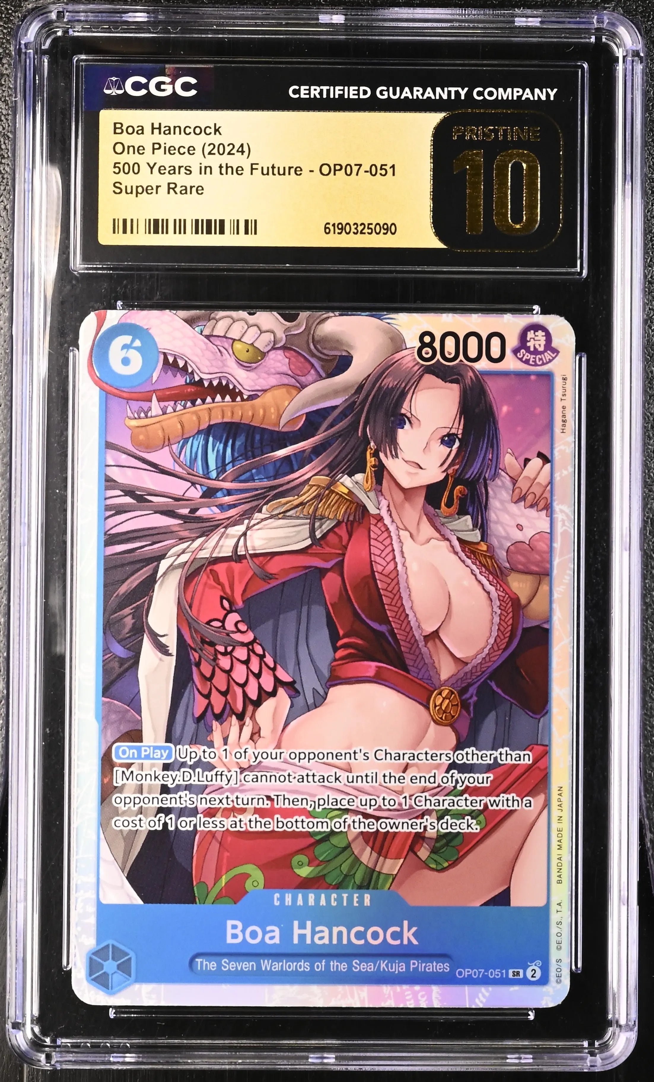 2024 One Piece 500 Years in the Future Boa Hancock OP07-051 SR CGC 10 