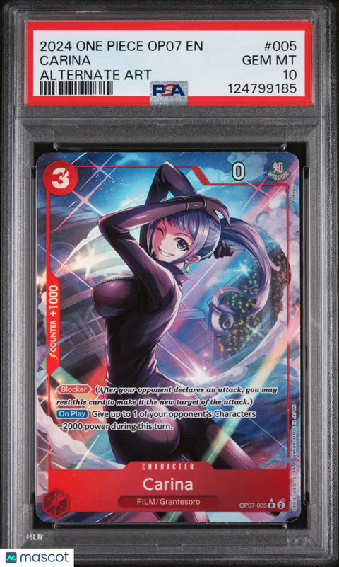 Buy 2024 One Piece Op07 Carina 005 PSA 10 Alternate Art Card