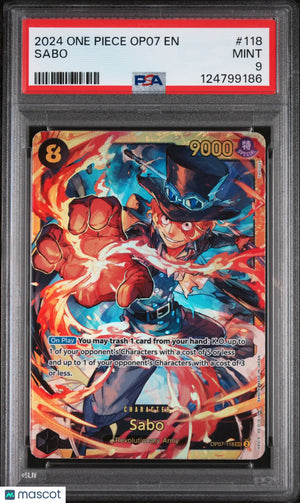 2024 One Piece Op07-500 Years In The Future Sabo #118 PSA 9 