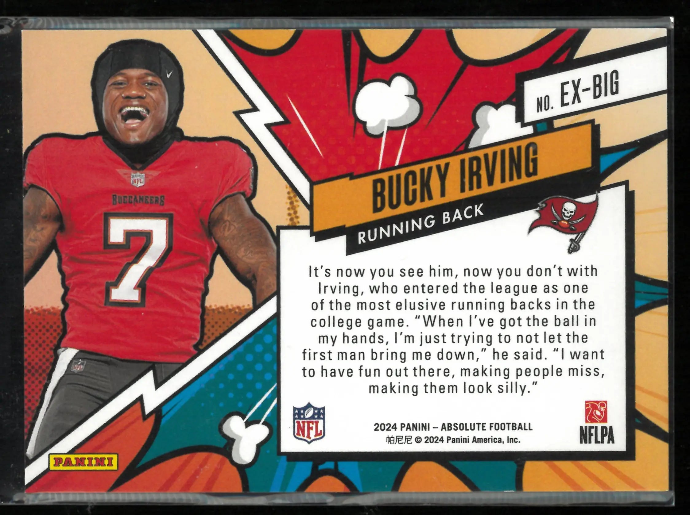 2024 Panini Absolute Explosive Bucky Irving RC Rookie 