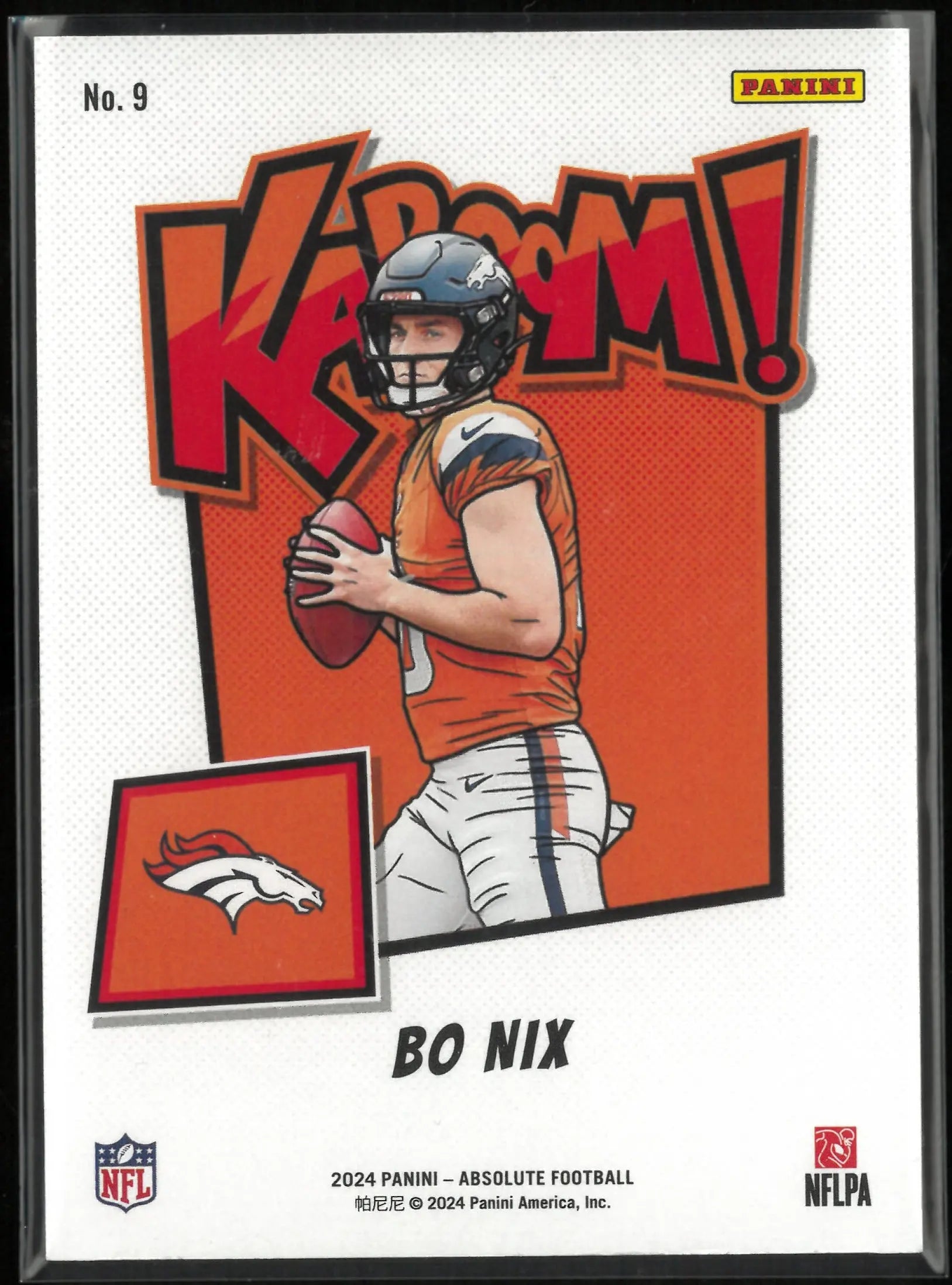 2024 Panini Absolute KABOOM! Bo Nix Rookie RC 