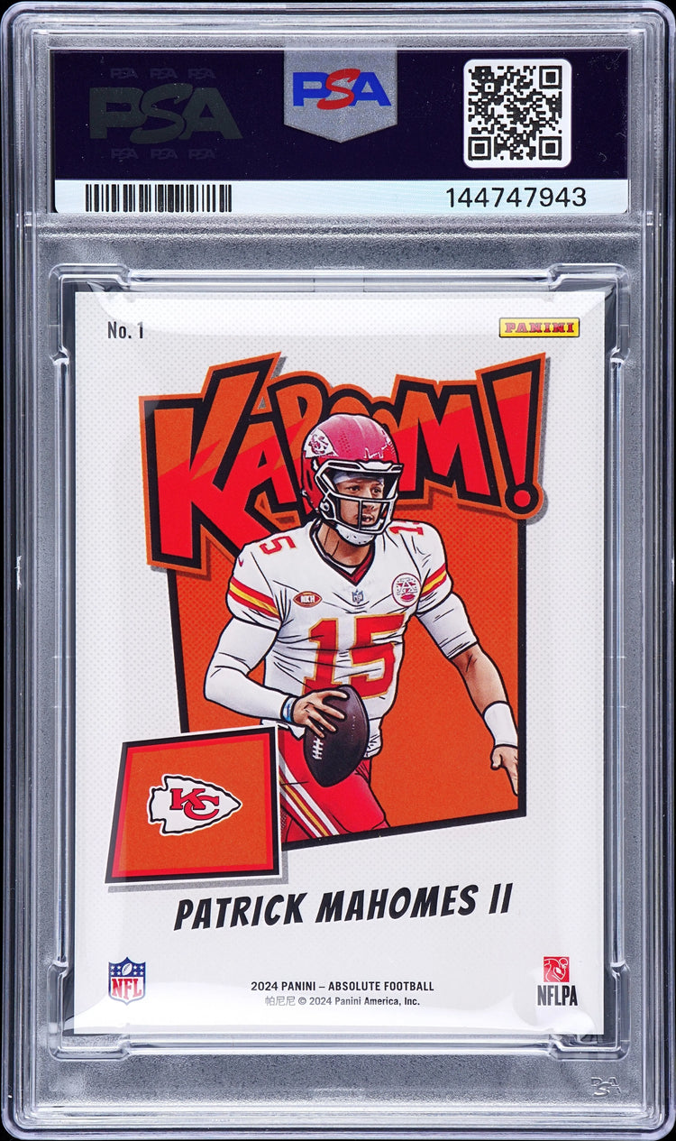 2024 Panini Absolute Kaboom! Horizontal Patrick Mahomes II #1 PSA 10 