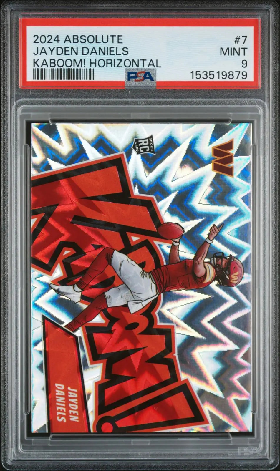 2024 Panini Absolute Kaboom! Horizontal Rookie Jayden Daniels RC PSA 9 