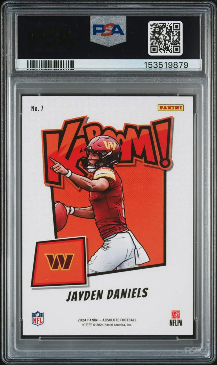 2024 Panini Absolute Kaboom! Horizontal Rookie Jayden Daniels RC PSA 9 