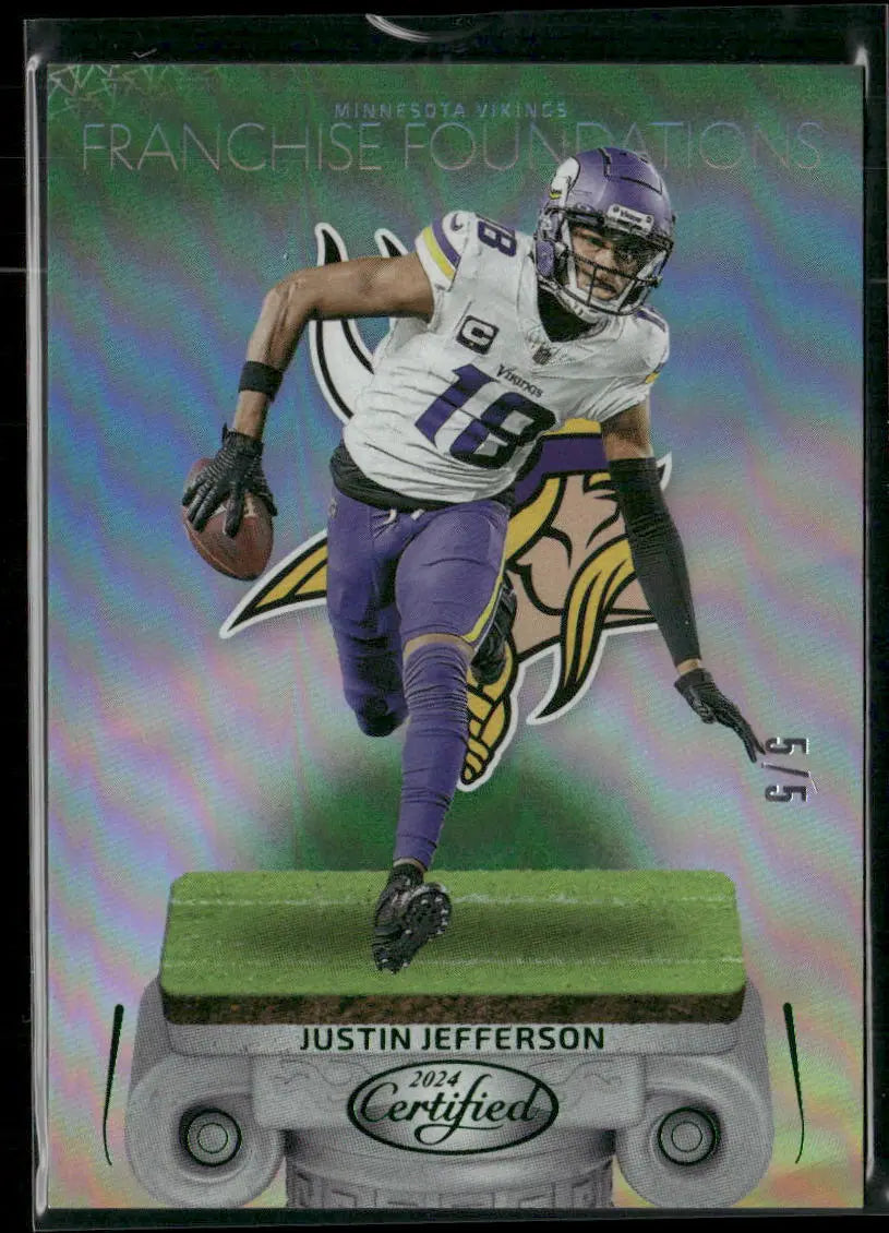 2024 Panini Certified Football Green Franchise Foundations Justin Jefferson /5 