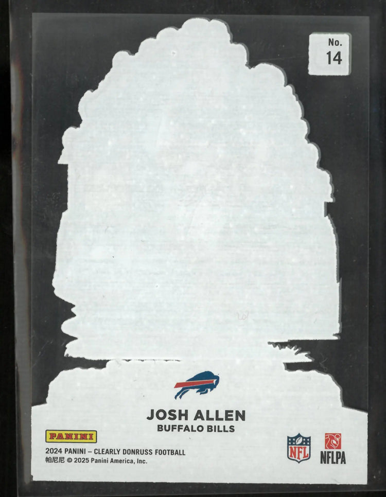 2024 Panini Clearly Donruss Josh Allen Uptowns 