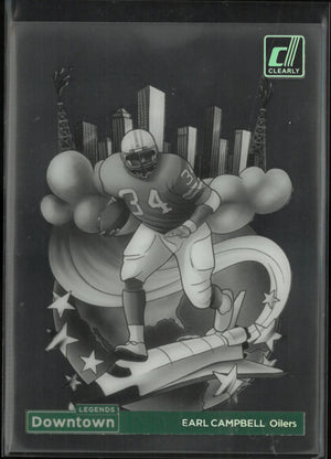 2024 Panini Clearly Donruss Legends Downtown Earl Campbell 
