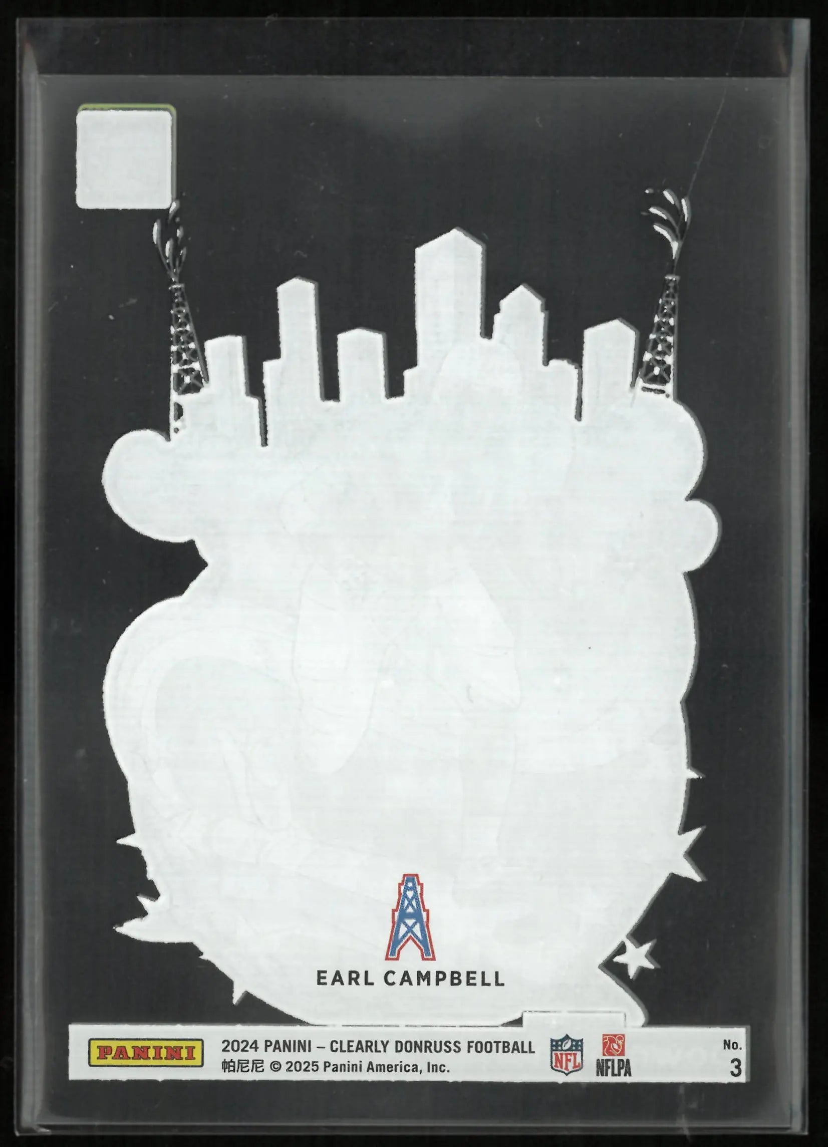 2024 Panini Clearly Donruss Legends Downtown Earl Campbell 
