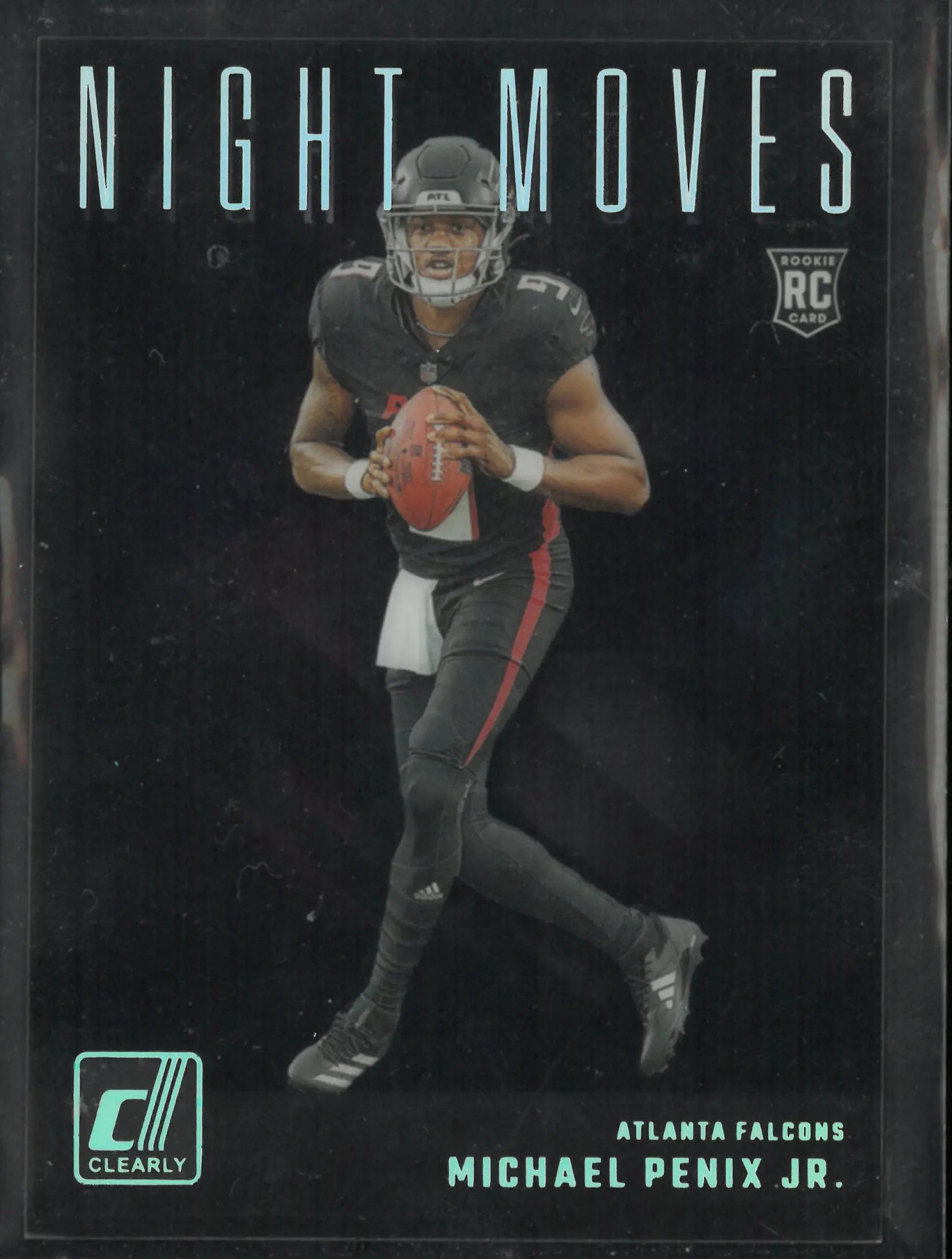 2024 Panini Clearly Donruss Michael Penix Jr. Night Moves RC Rookie 
