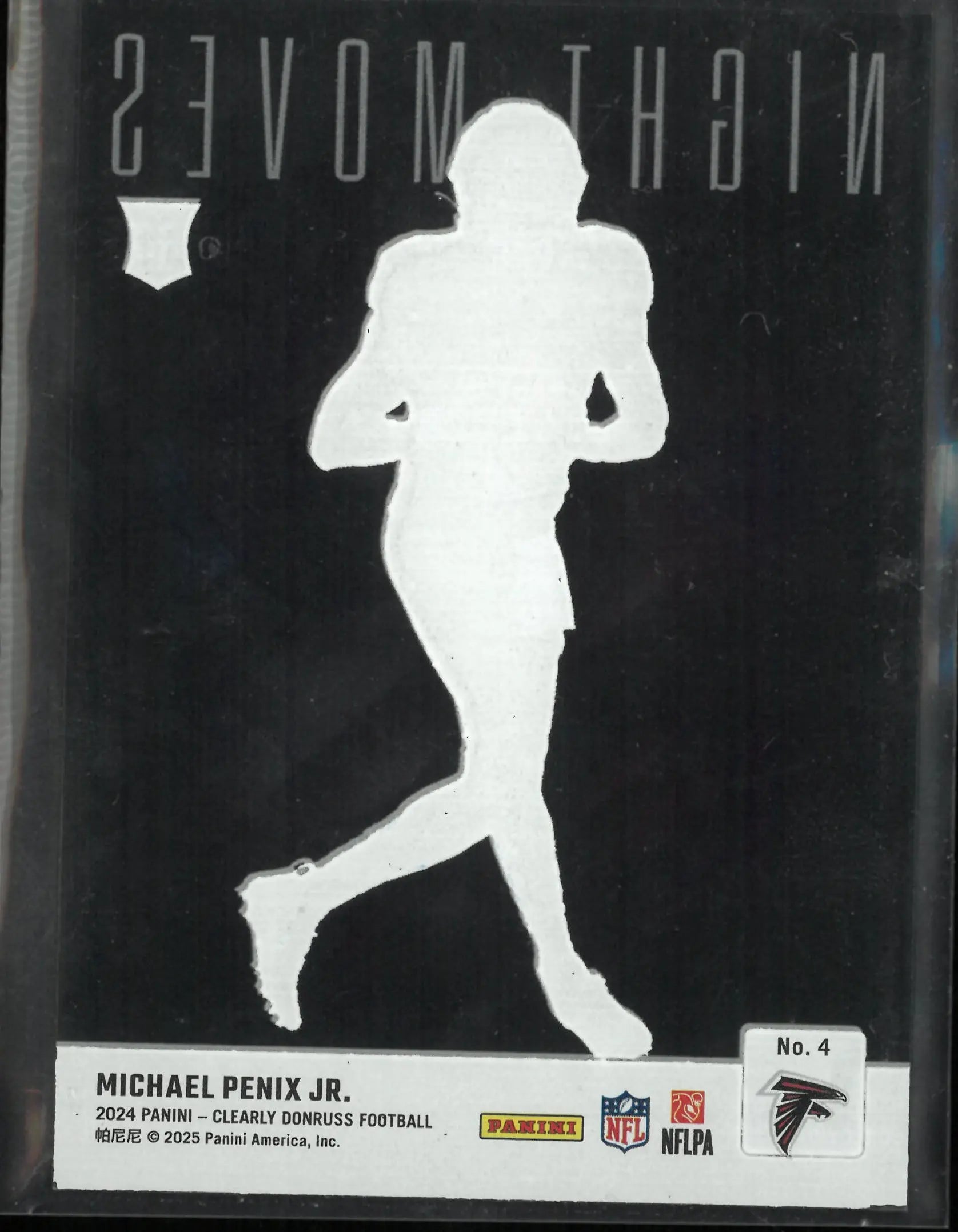 2024 Panini Clearly Donruss Michael Penix Jr. Night Moves RC Rookie 