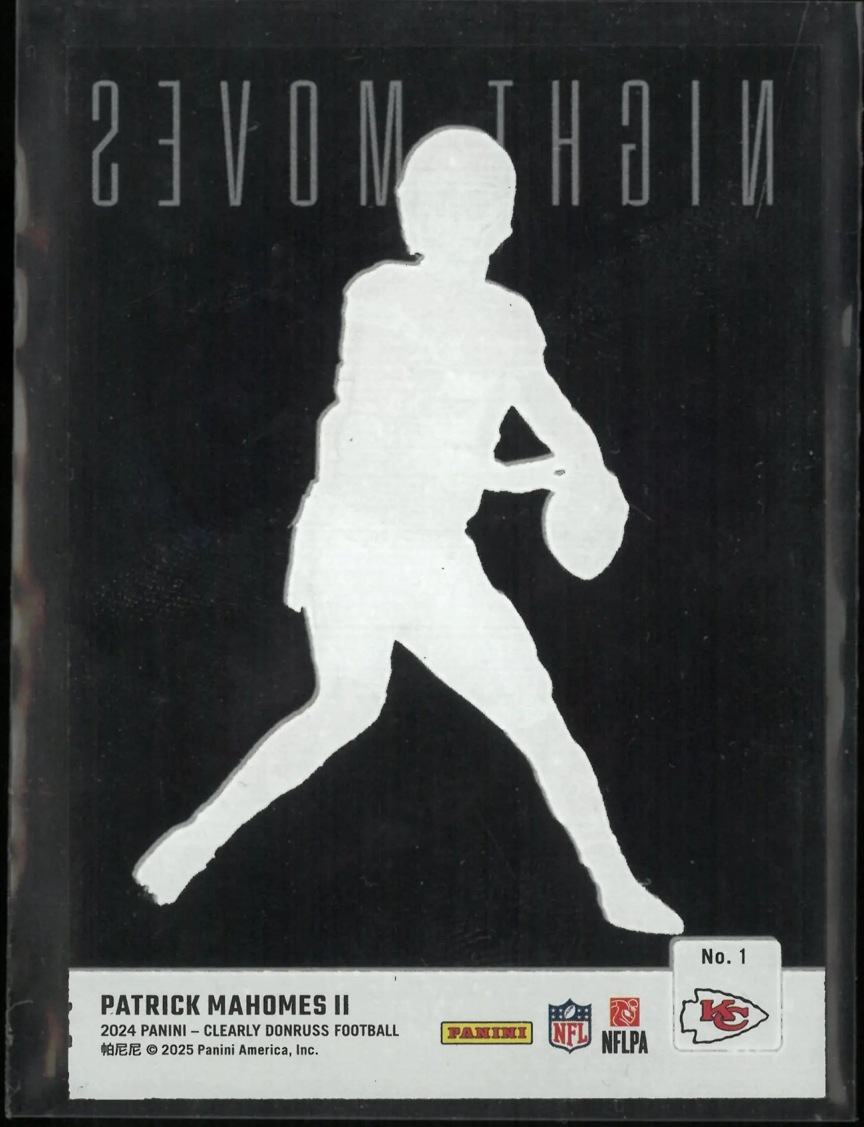 2024 Panini Clearly Donruss Patrick Mahomes II Night Moves 