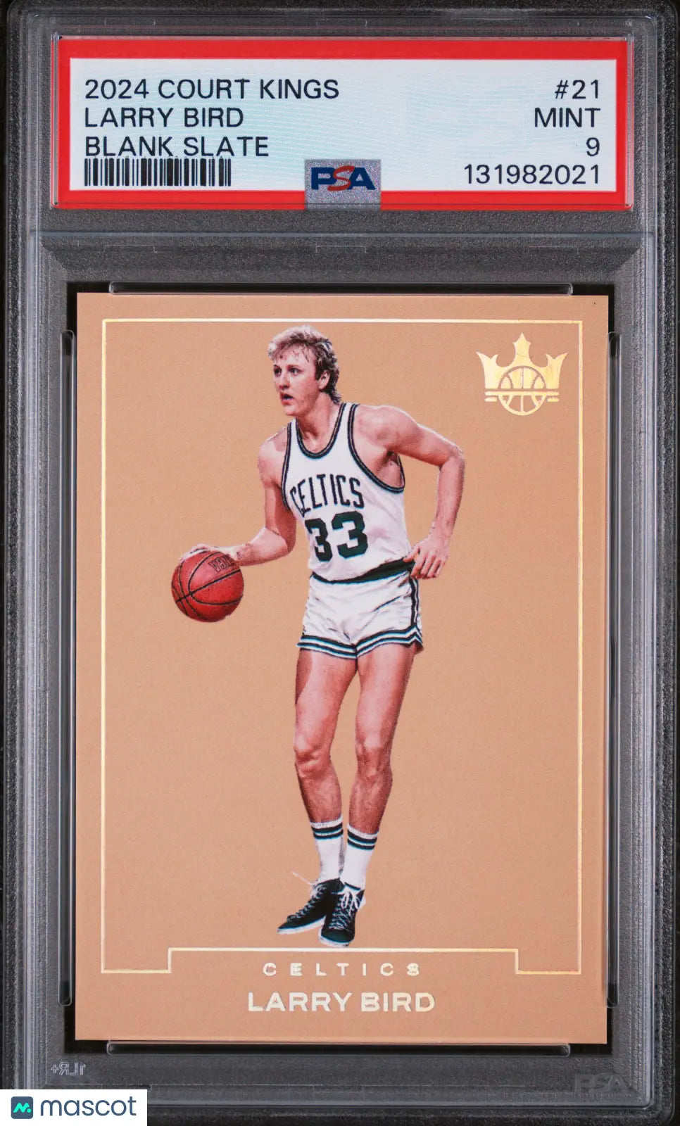 2024 Panini Court Kings Blank Slate Larry Bird #21 PSA 9 