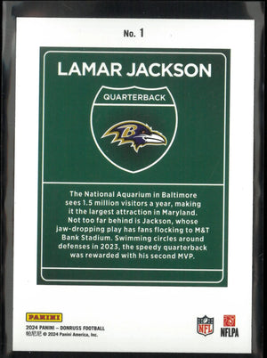 2024 Panini Donruss Downtown Lamar Jackson 