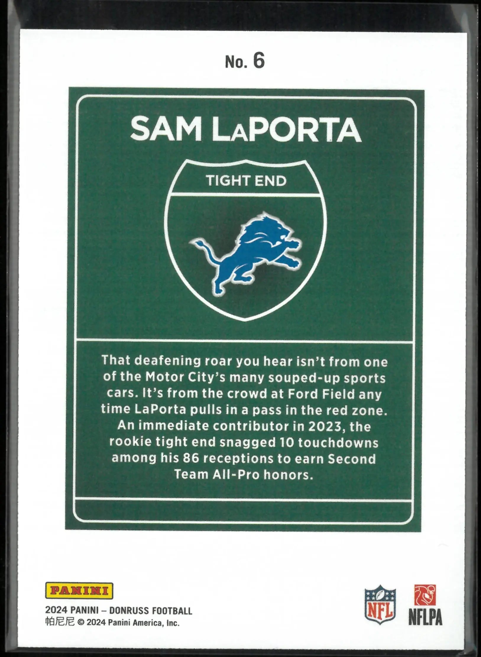 2024 Panini Donruss Downtown Sam LaPorta 