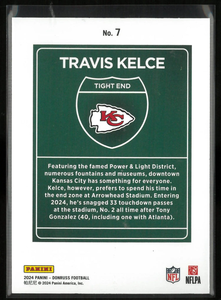 2024 Panini Donruss Downtown Travis Kelce 