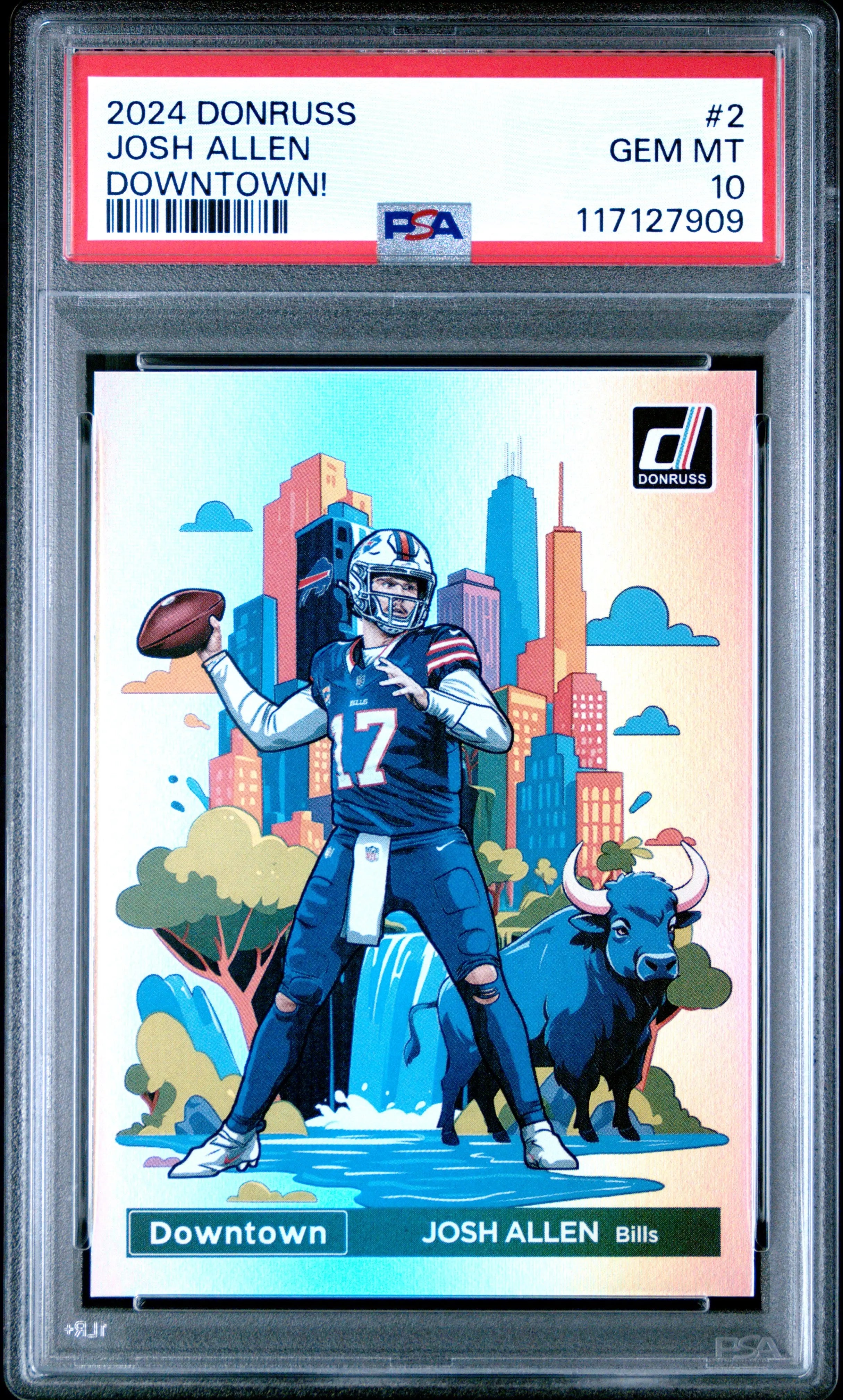 2024 Panini Donruss Downtown! Josh Allen PSA 10 